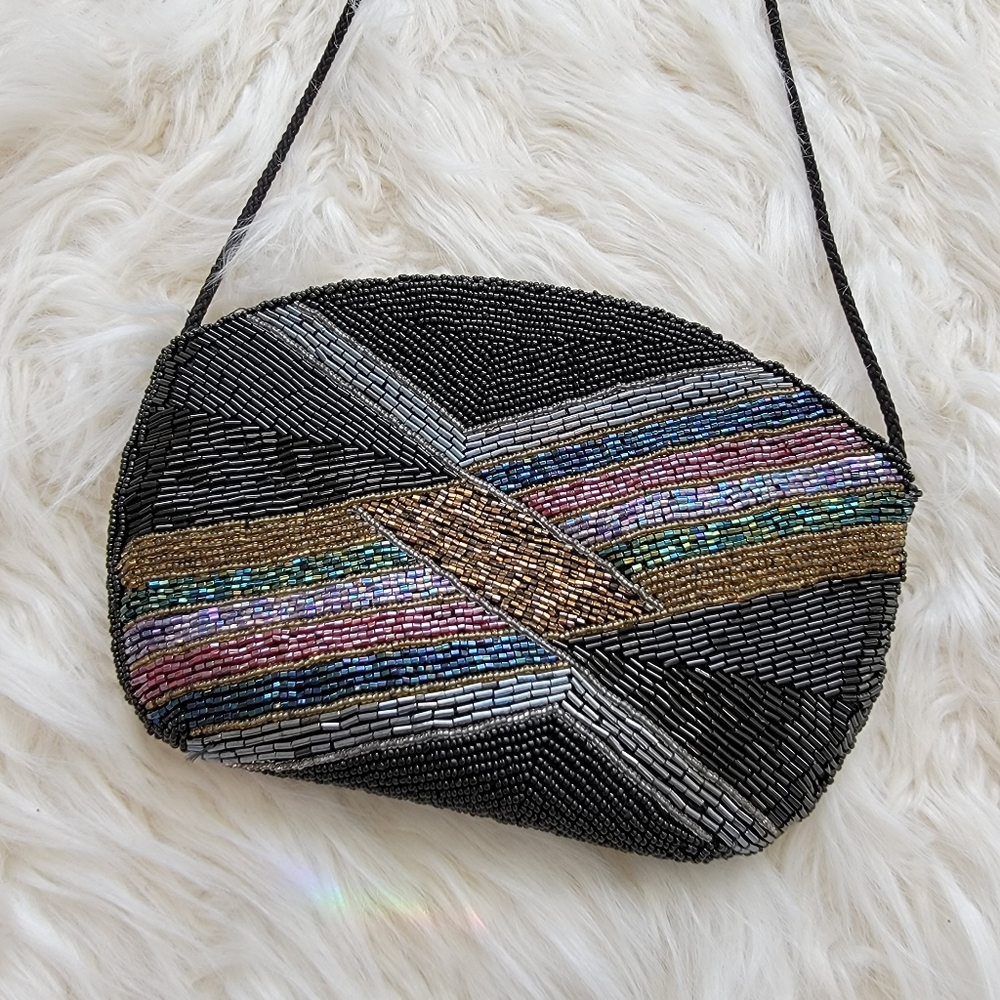 NEW - Beaded Purse Shoulder Clutch